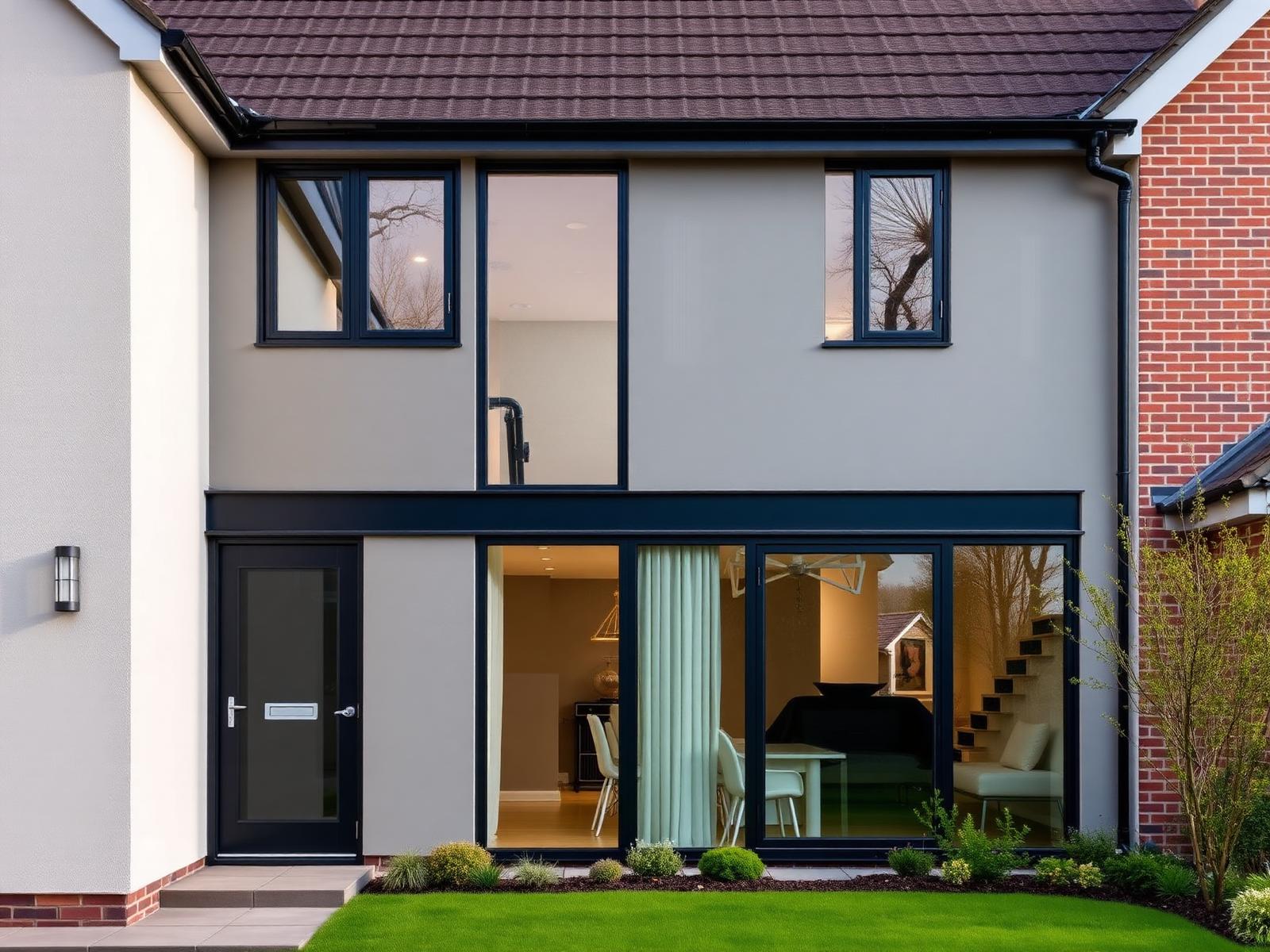 Modern UK home with new rear extension